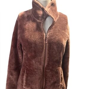 32 Degrees Women's Plush Brown Teddy Jacket